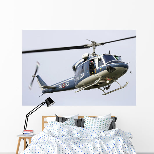 Agusta Bell 212 Italy's Right Profile Wall Decal