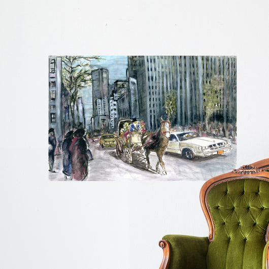 New York 5th Ave Wall Mural