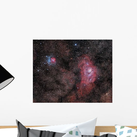 Lagoon Nebula and Trifid Wall Decal