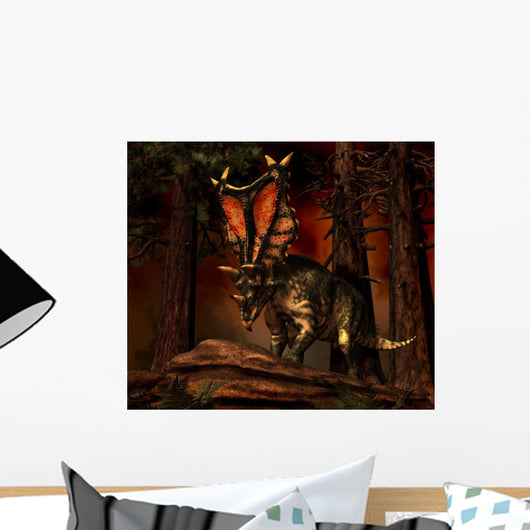 Chasmosaurus Was Ceratopsid Dinosaur Wall Decal