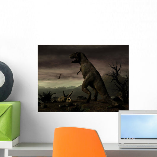 Old-fashioned Depiction Tyrannosaurus Rex Wall Decal