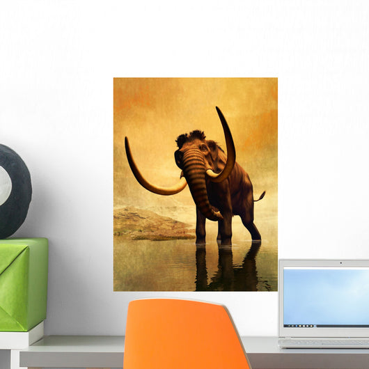 Woolly Mammoth Dramatic Frozen Wall Decal