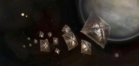 Illustration Future Lightsail Spacecraft Wall Decal