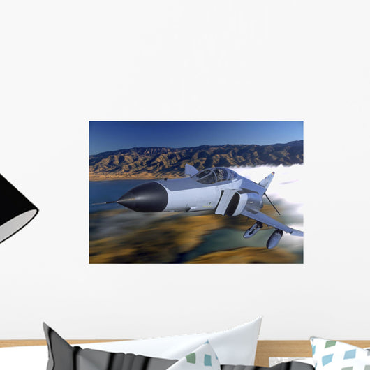 F4 Phantom Flying over Wall Decal