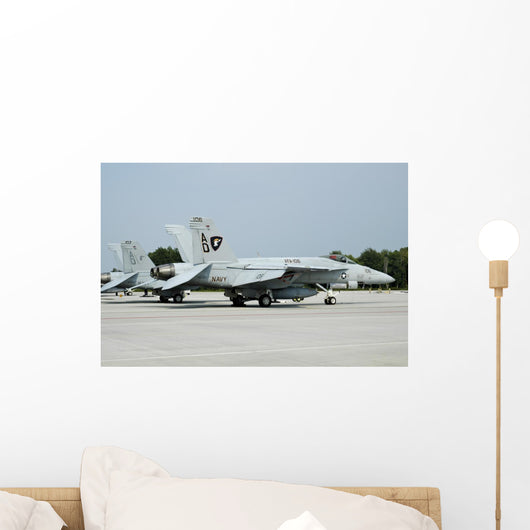 Us Navy F A-18c Grounded Wall Decal