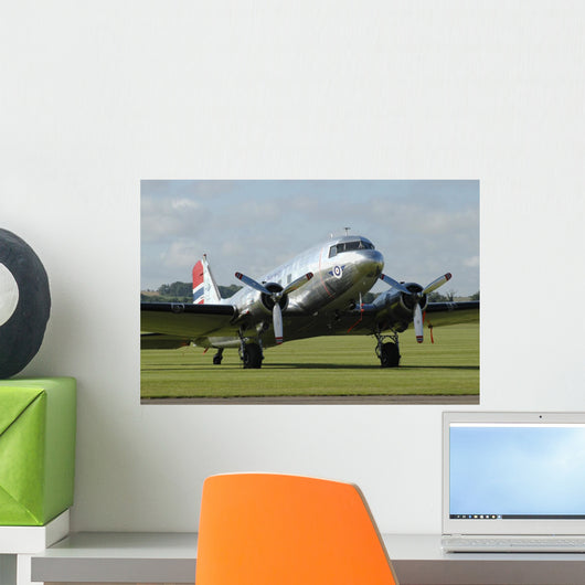 C-47 Dakota Norwegian Colors Grounded Wall Decal