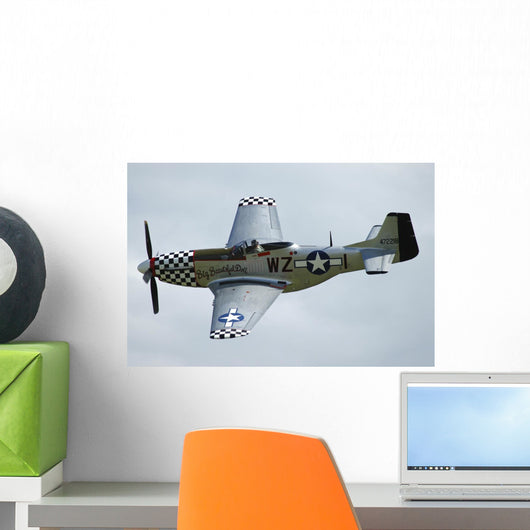 P-51d Mustang World War Wall Decal
