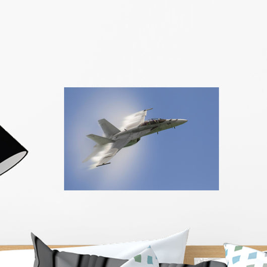 Us Navy F A-18f Breaking Sound Barrier Wall Decal