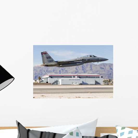 Us Air Force F-15c Taking Off Right Wall Decal