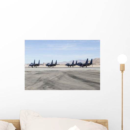 Four F-15e Strike Eagle Wall Decal