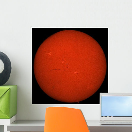 H-alpha Full Sun Red Wall Decal