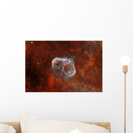 Crescent Nebula with Soap-bubble Wall Decal