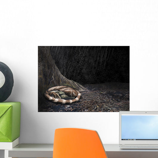 Mei Long Curls up Wall Decal