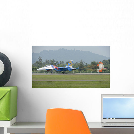 Sukhoi Su-27 Flanker Russian Wall Decal Design 3