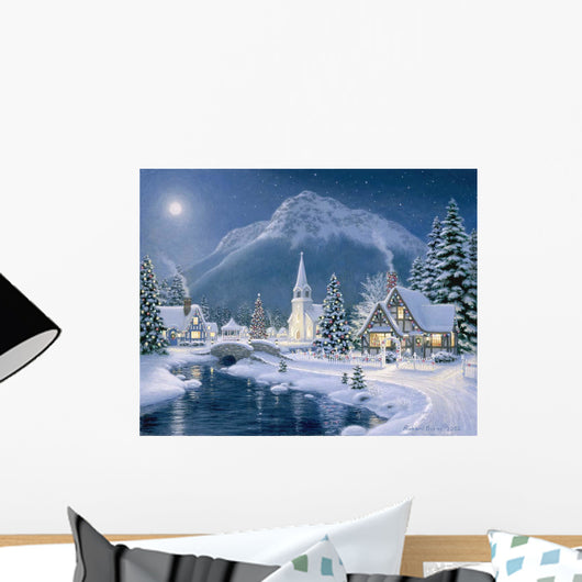 Christmas Village Wall Mural