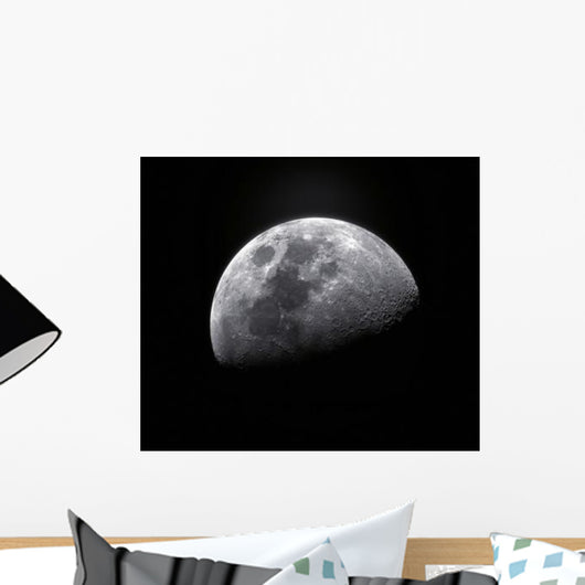 Waxing Gibbous Moon Wall Decal