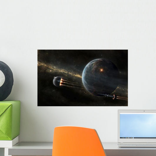 Colonized Moon Is Escaping Wall Decal