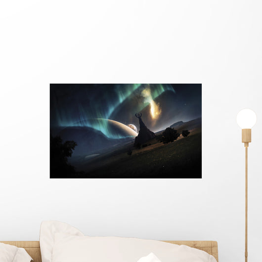 Aurora Borealis Imaginative Earth-like Wall Decal