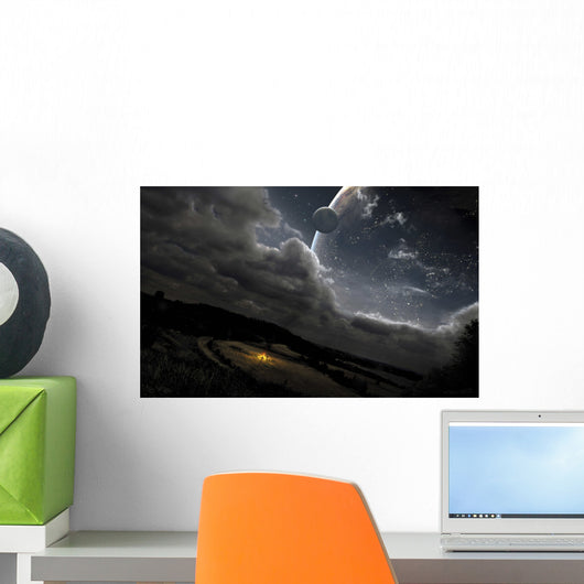 Campfire Peaceful Night Somewhere Wall Decal