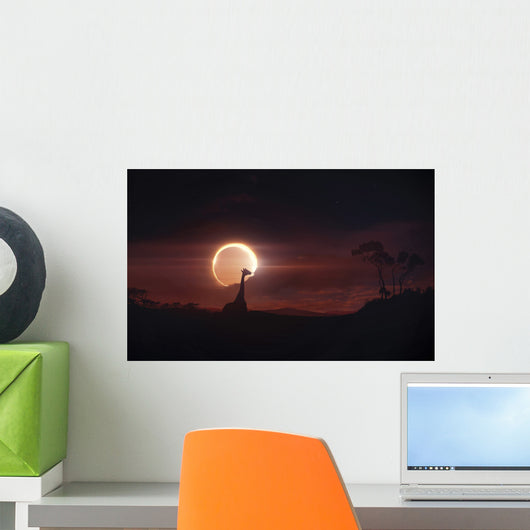 Solar Eclipse over Africa Wall Decal