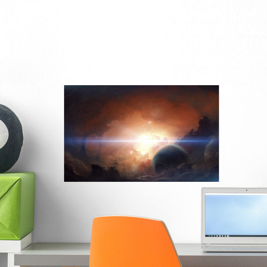 Gas Giant Partly Hidden Wall Decal
