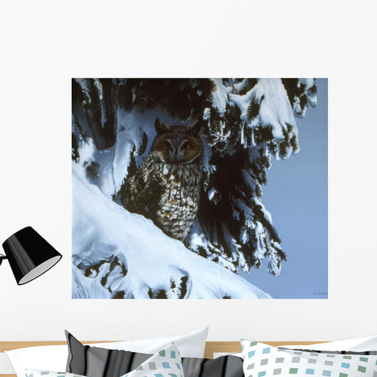 Long Eared Owl Wall Decal