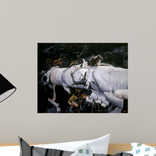 Birch Log Wall Decal