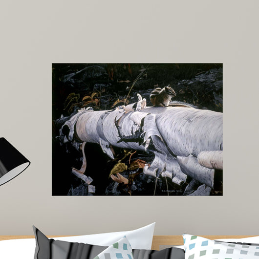 Birch Log Wall Decal