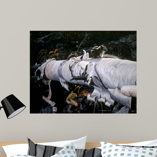 Birch Log Wall Decal