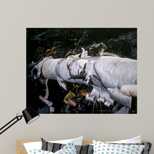 Birch Log Wall Decal