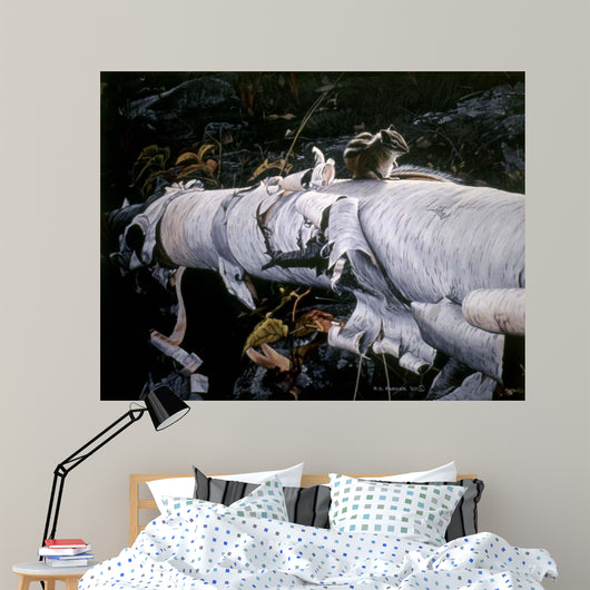 Birch Log Wall Decal