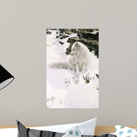 Blue Shadows Arctic Fox Wall Decal
