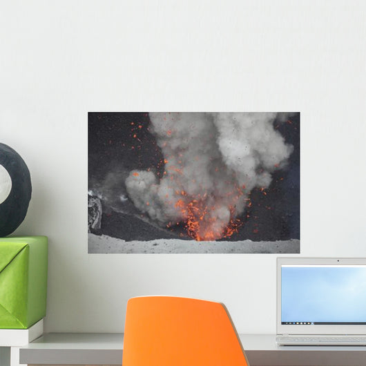 Strombolian Eruption from Vent Wall Decal Design 2