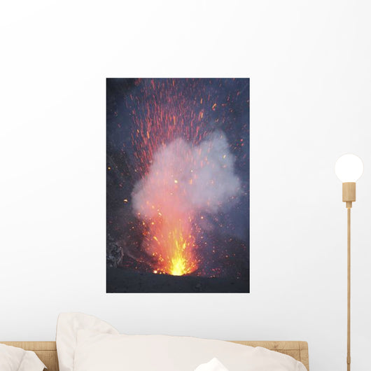 Strombolian Eruption from Vent Wall Decal Design 1