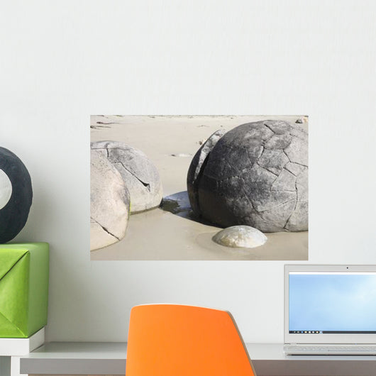 Moeraki Boulders Koekohe Beach Wall Decal Design 11