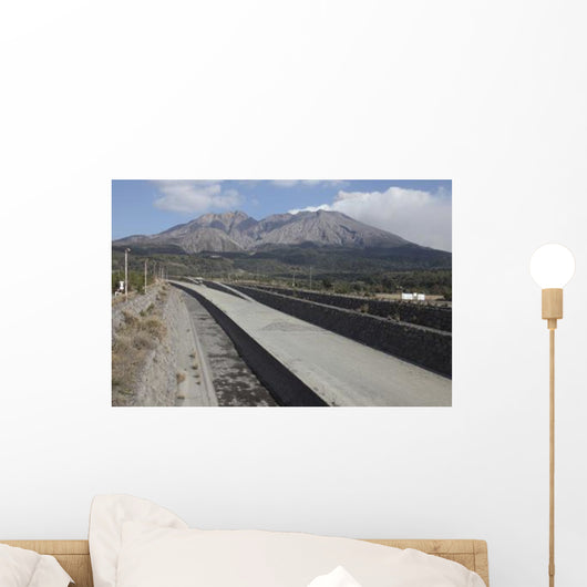 Lahar Channeling System Sakurajima Wall Decal