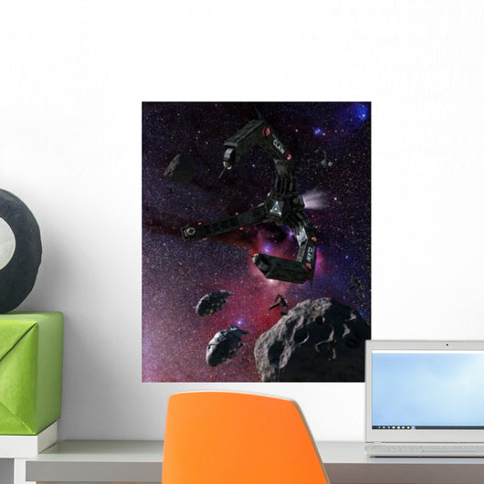 Space Scene Inspired Novels Wall Decal