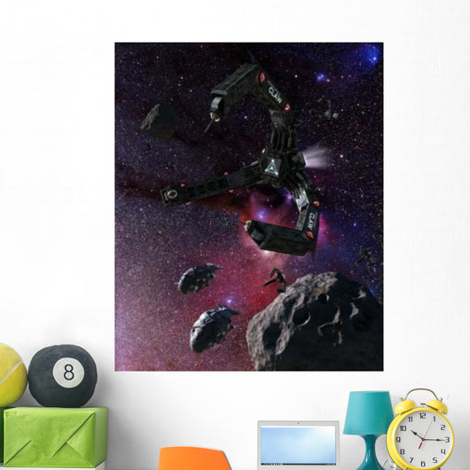 Space Scene Inspired Novels Wall Decal