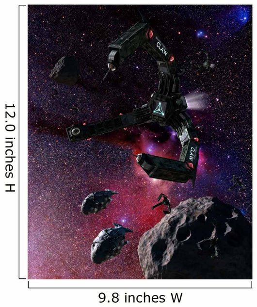 Space Scene Inspired Novels Wall Decal