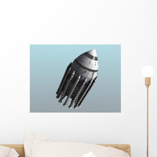 Orion-drive Spacecraft with Solid-fuel Wall Decal