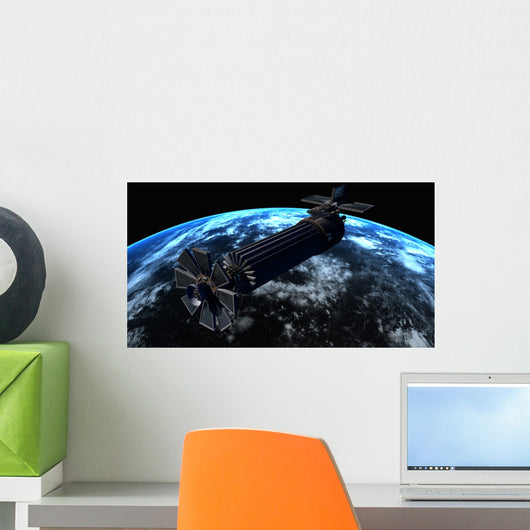 Chinese Orbital Weapons Platform Wall Decal Design 2