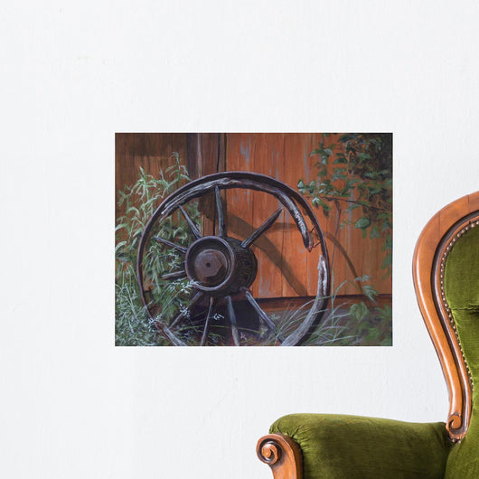 Wagon Wheel Wall Mural
