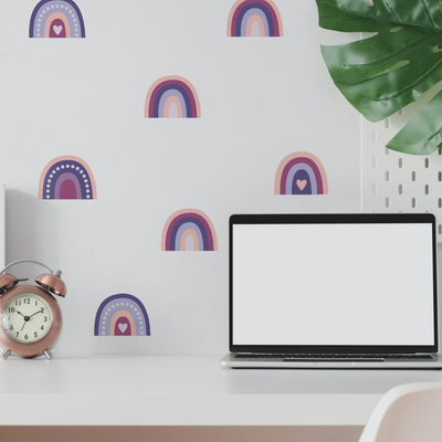 Rainbow Wallpaper Sticker Set