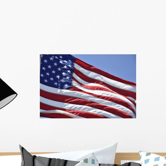 Close-up American Flag Wall Decal