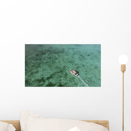 Aerial Diving Boat Yap Wall Decal