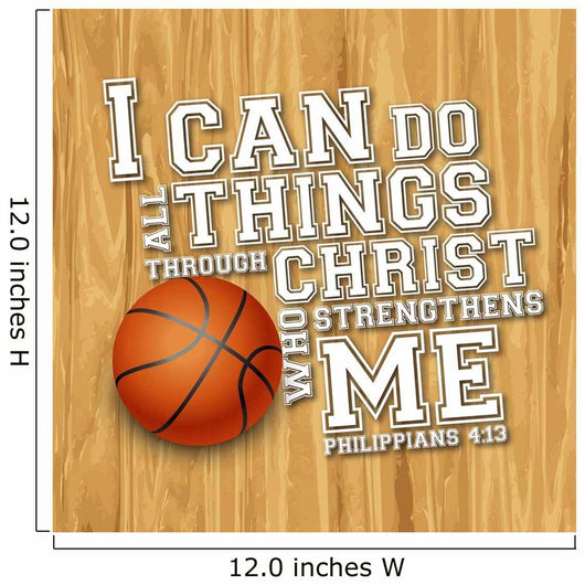 I CAN DO ALL SPORTS Basketball Wall Mural