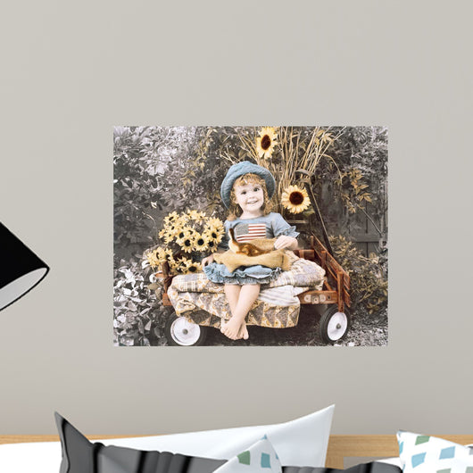 042 Sunflower Smile Wall Decal