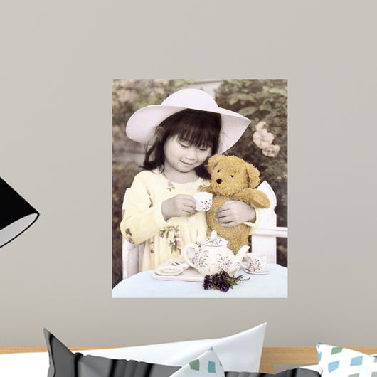 070 Tea for Teddy Wall Decal