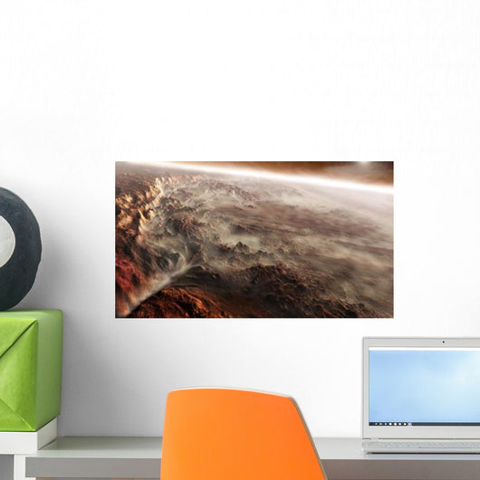 Aram Chaos Crater Shaped Wall Decal