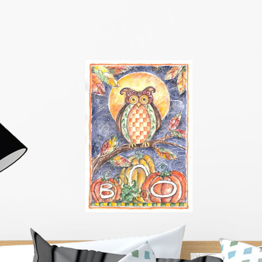Boo Owl Wall Decal